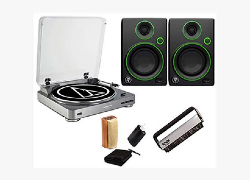 Audio Technica At Lp60 Turntable With Mackie Cr3 Monitors - Audio Technica Lp60 Usb, transparent png download