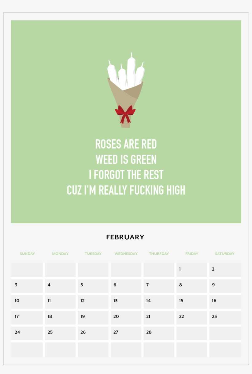 2019 Dope Year Calendar - Calendar, transparent png download