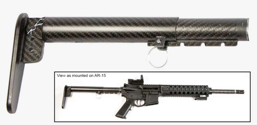 Ar-15 Incognito Carbon Fiber - Carbon Fiber Ar Stock, transparent png download
