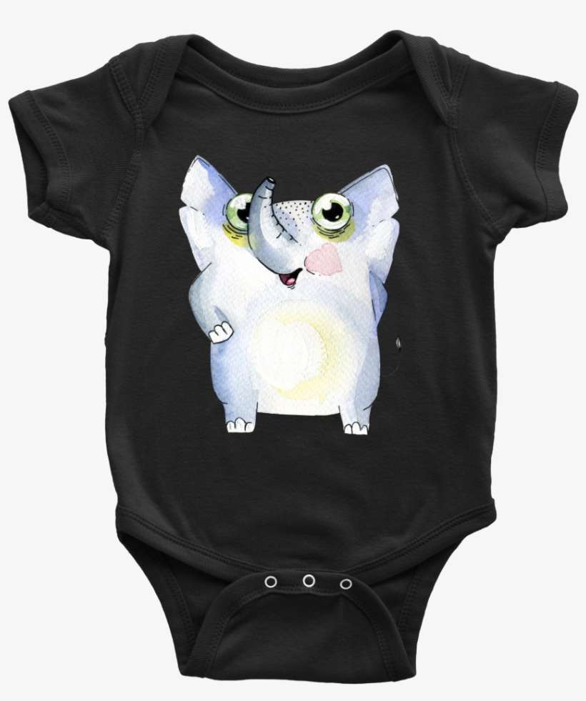 Baby Elephant Onesie - Only Love My Bed And My Momma Onesie, transparent png download