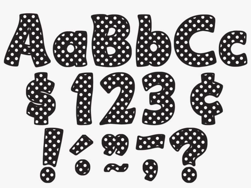 Categories - Black Letters With With Dots, transparent png download