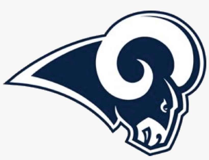 The Present Day Rams' Logo Is A Crisp Version Of Where - Super Bowl 2019 Rams Logo, transparent png download