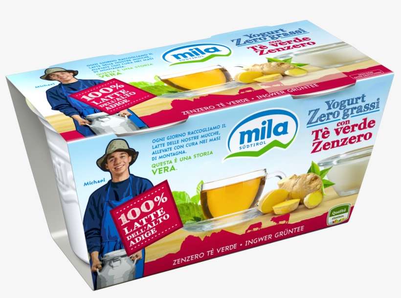 Low Fat Yogurt Ginger And Green Tea - European Dairy Products, transparent png download