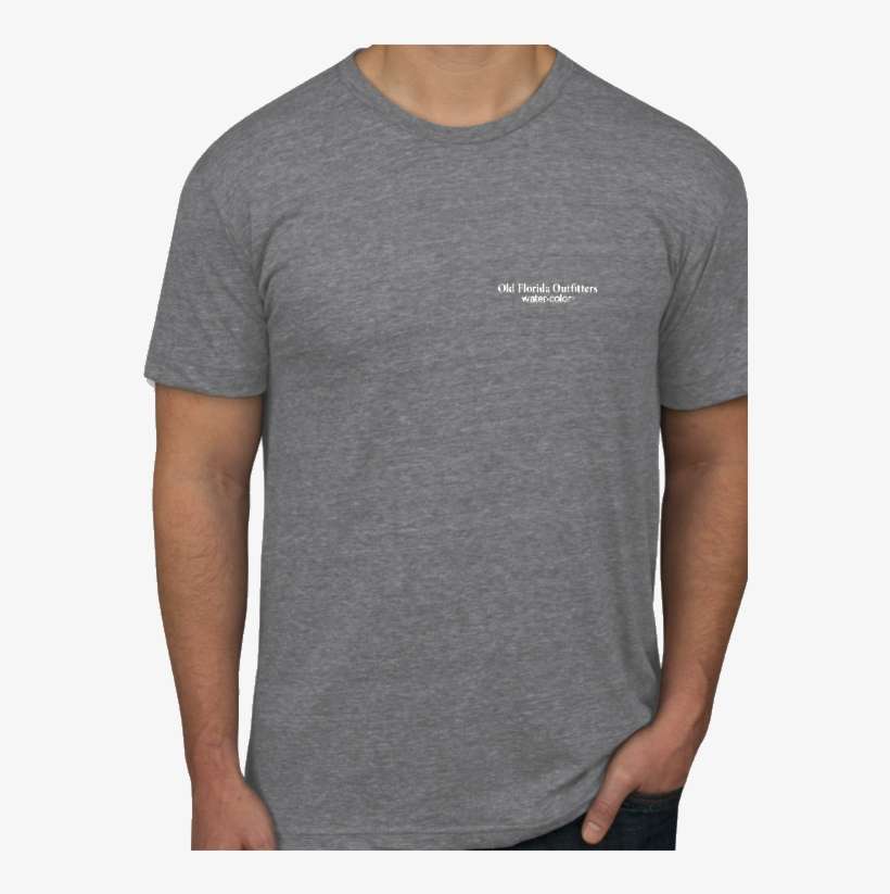 Ofo Short Sleeve Logo Jersey Knit Tshirt In Gray/white - Active Shirt, transparent png download