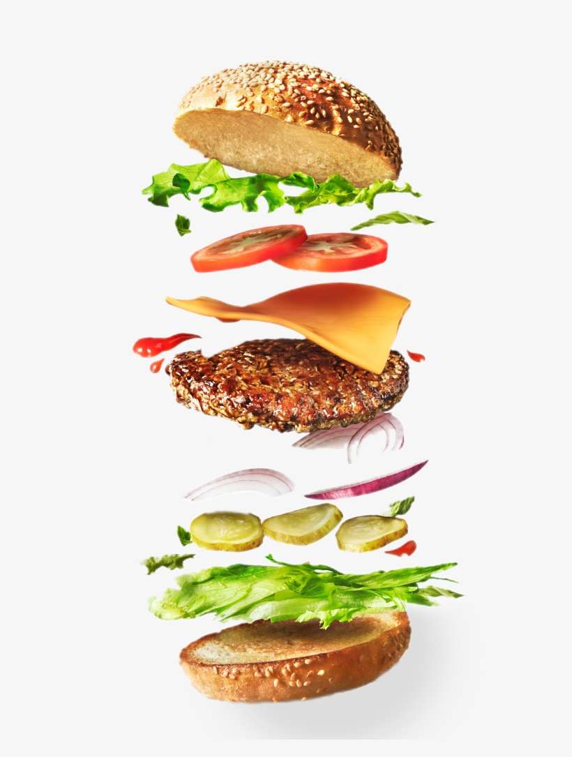 Após Diversos Ipos No Ano, Na Semana Passada Foi A - Flying Ingredients Of Hamburger, transparent png download