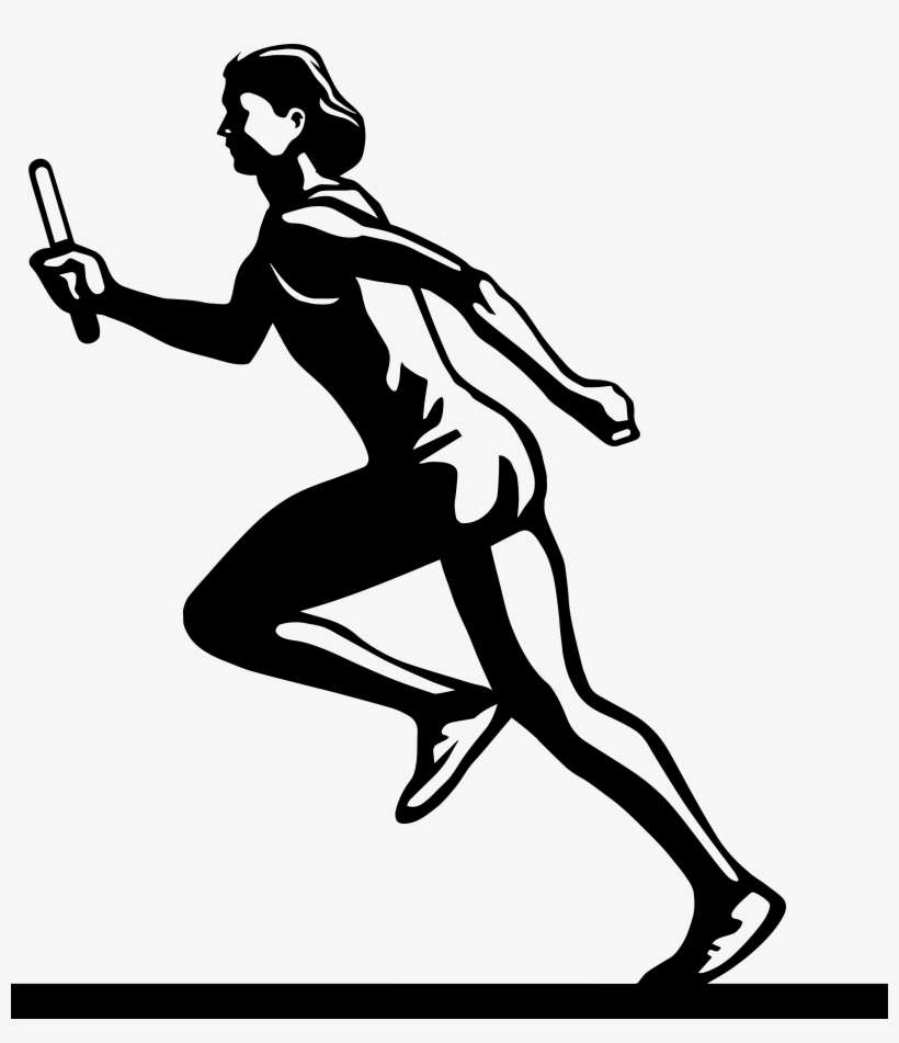 School District 4j Charges A $100 Per Student-athlete - Track And Field Clipart Black And White, transparent png download