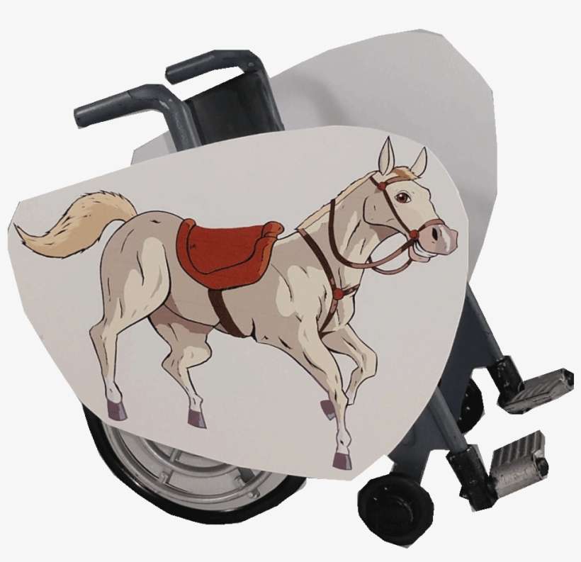 White Horse Wheelchair Costume Child's - Horse Harness, transparent png download