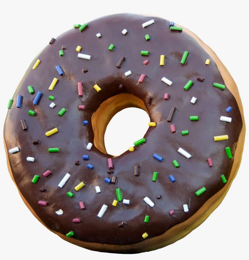 Chocolate Glaze Dessert Donut Transprent Png Free - Doughnut, transparent png download