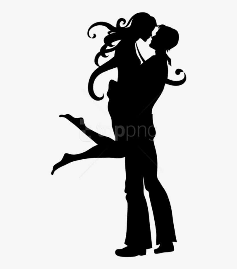 Free Png Download Love Couple Silhouettes Png Images - Love Couple Png, transparent png download