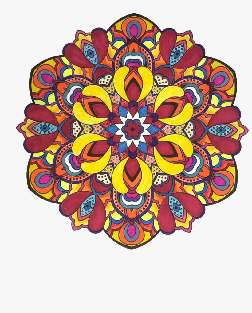 1174 X 1564 10 - Colored Sand Art Design Flower, transparent png download