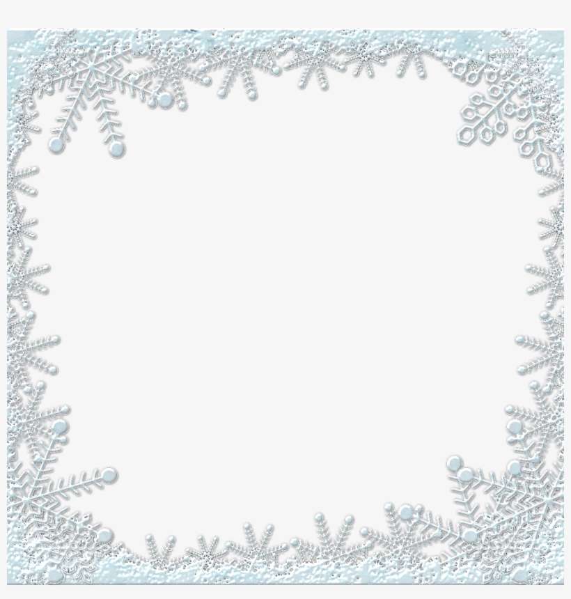#snow #snowflakes #frame #winter #wintertime #freetoedit - Motif, transparent png download