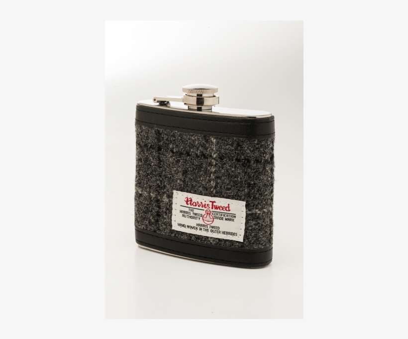 Harris Tweed Grey Tartan Hip Flask - Perfume, transparent png download
