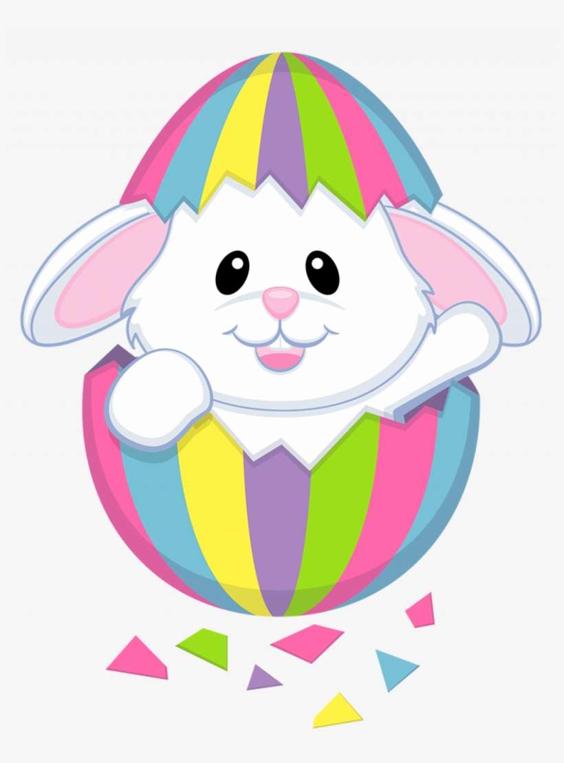 Easter Lily Clip Art For Preschool - Cute Easter Bunny Clipart, transparent png download