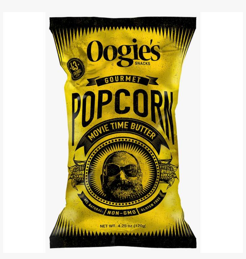 Buy Oogies Gourmet Popcorn, Movie Time Butter - Poster, transparent png download