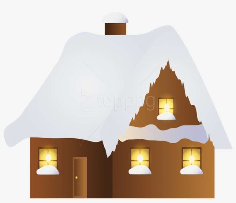 Free Png Brown Winter House Png - Portable Network Graphics, transparent png download