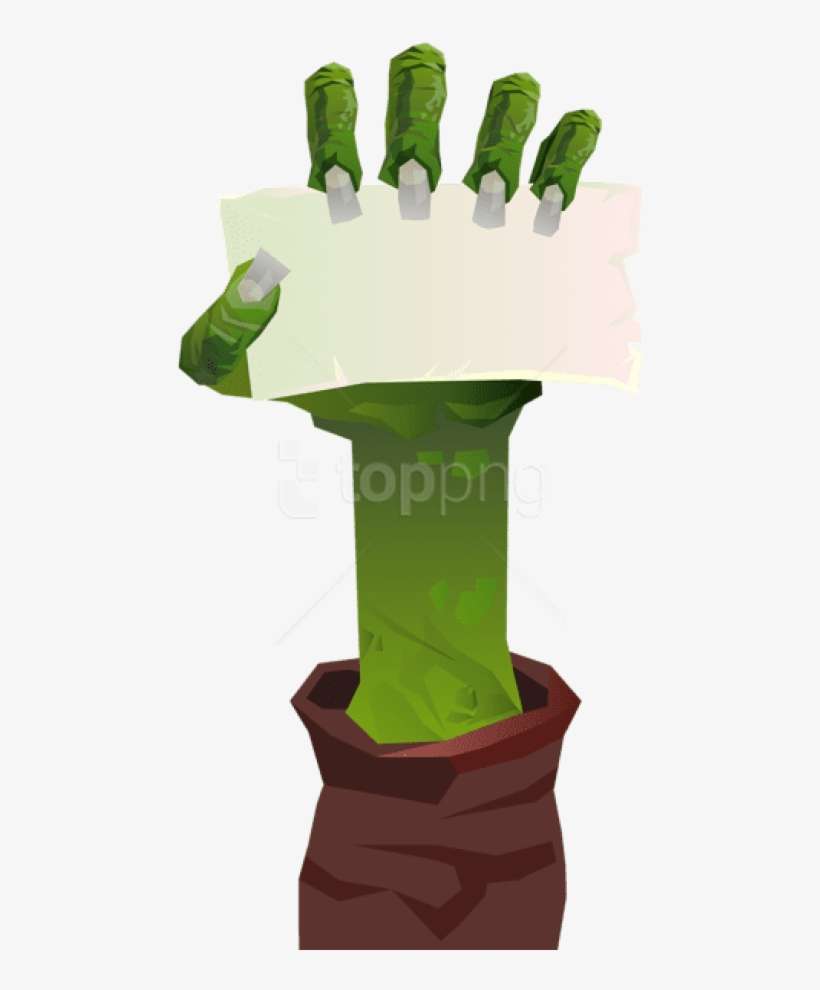 Download Zombie Hand Png Images Background - Zombie Hand Halloween Png, transparent png download