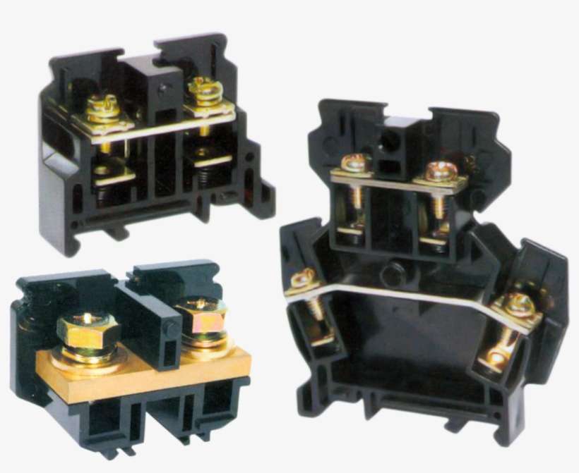 77 Series Din Rail Terminal Blocks - Electronic Component, transparent png download
