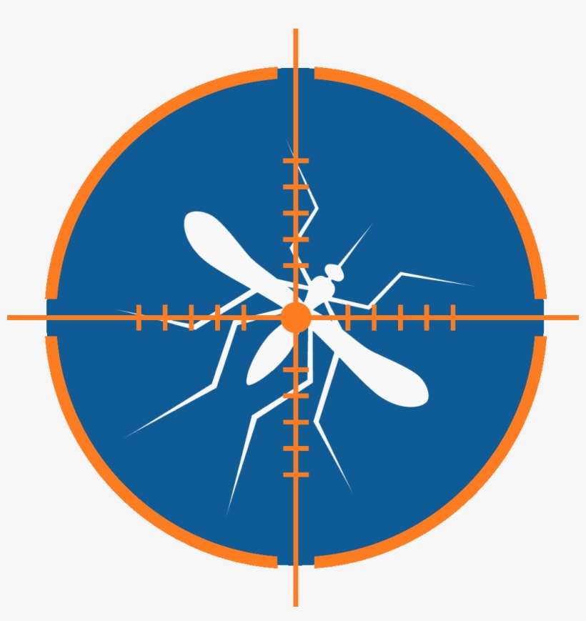 Mosquito Crosshairs Blueorange - Circle, transparent png download