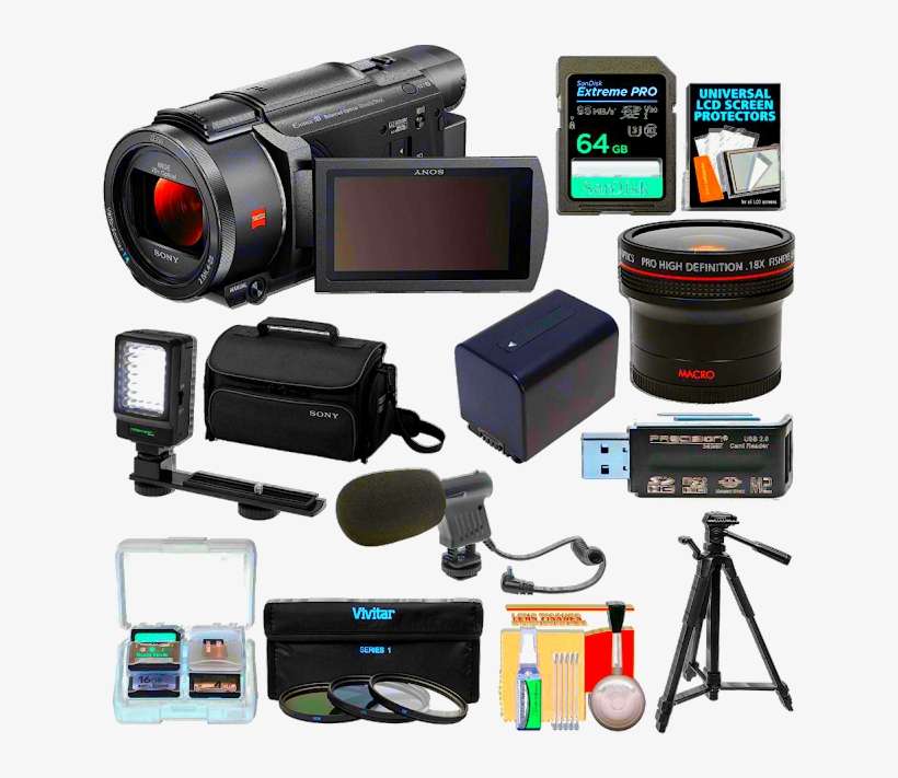 Sony Handycam Fdr-ax53 Video Camera - Camera Sony 4k Fdr Ax53, transparent png download