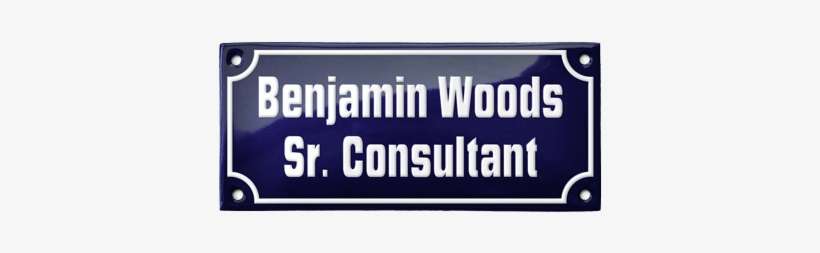 Amalienborg Name Plate Porcelain Enamel Sign - House Numbers, transparent png download