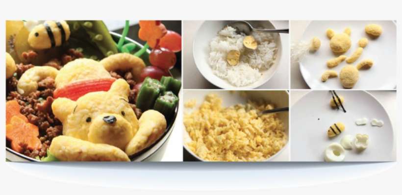 Winnie The Pooh Bento - Scrambled Eggs, transparent png download