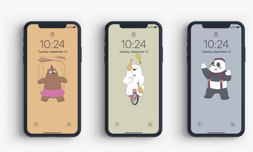 We Bare Bears X Circus Theme - Iphone, transparent png download