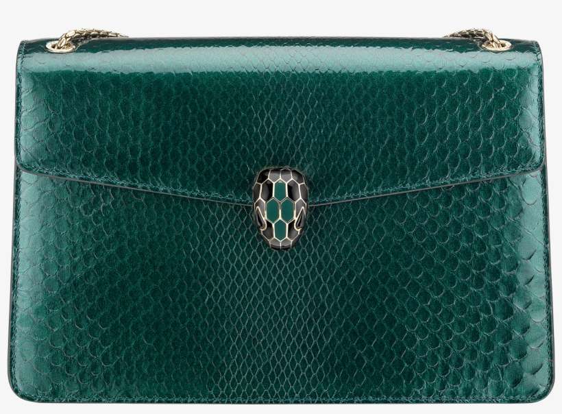 Serpenti Forever Flap Cover Flap Cover Python Leather - Shoulder Bag, transparent png download