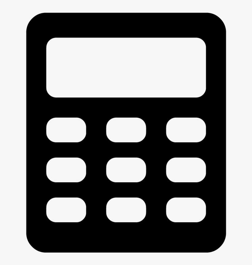 Calculator Vector Icon - Please Contact Icon, transparent png download
