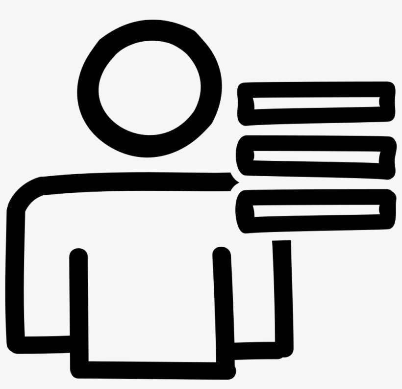User List Hand Drawn Interface Symbol Outline Comments - Icon, transparent png download