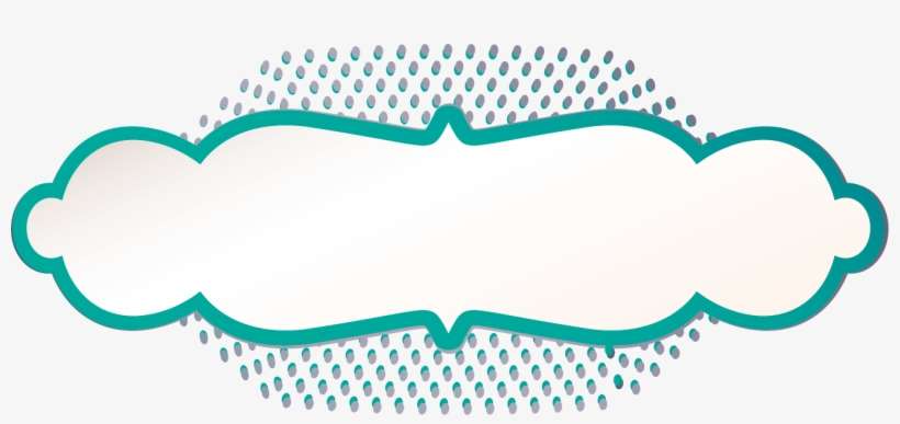 Green Blue Outline Tray With Gray Dot Green Shadow - Polka Dot, transparent png download