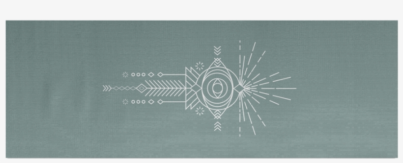 Good Karma Evil Eye Yoga Mat - Circle, transparent png download