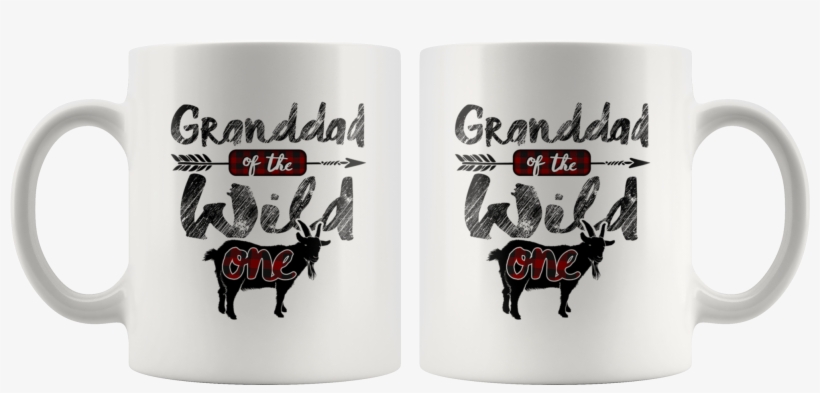 Funny Granddad Of The Wild One Lumberjack Goat Lover - Mug, transparent png download