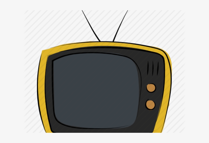 Drawn Tv Vintage Tv - Television Set, transparent png download