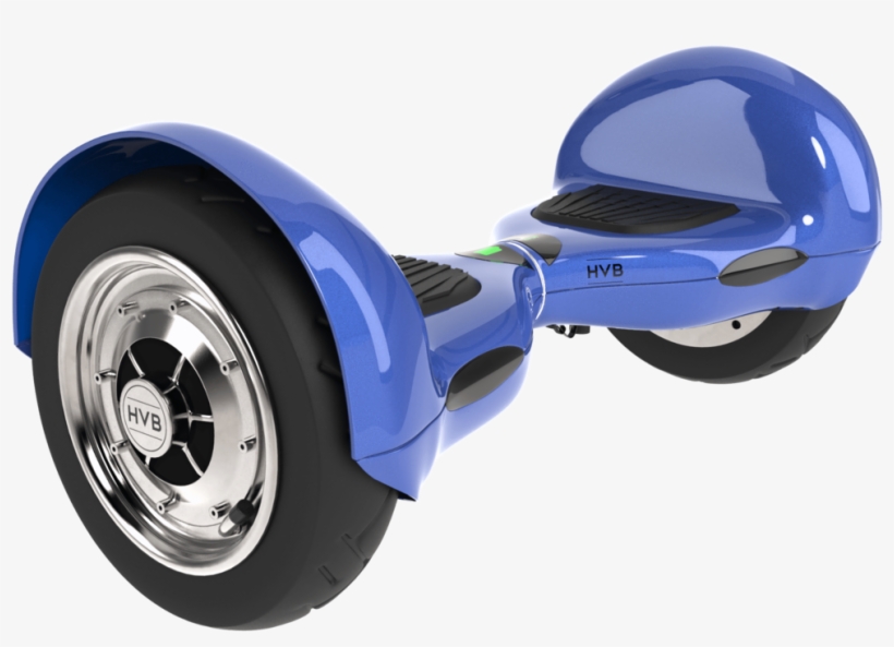 Smarthlon 10 Inch Classic Hoverboard Black White Blue - Self-balancing Scooter, transparent png download