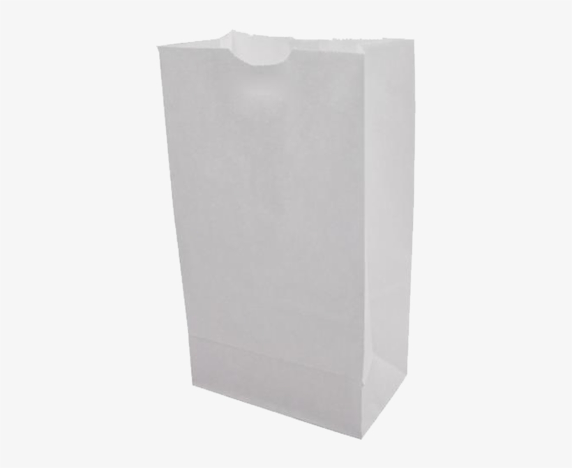 25 Lb White Paper Bags - Construction Paper, transparent png download