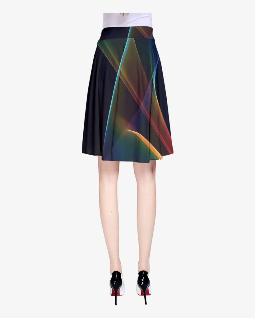 Abstract Rainbow Lily Colorful Mystical Flower A Line - A-line, transparent png download