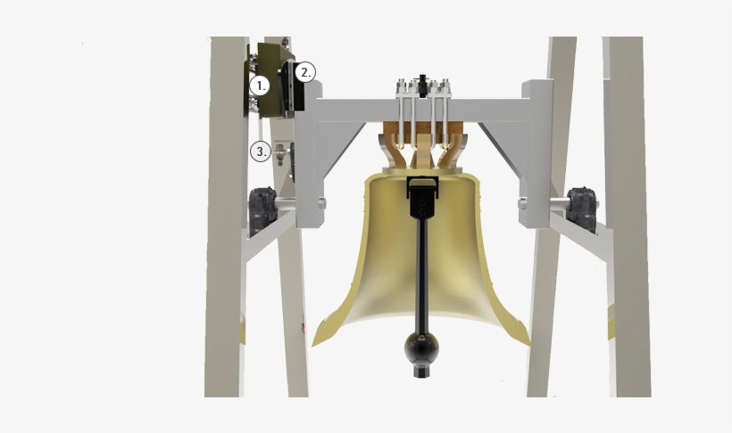 This System Can Be Used To Swing The Bells Weighting - Church Bell, transparent png download