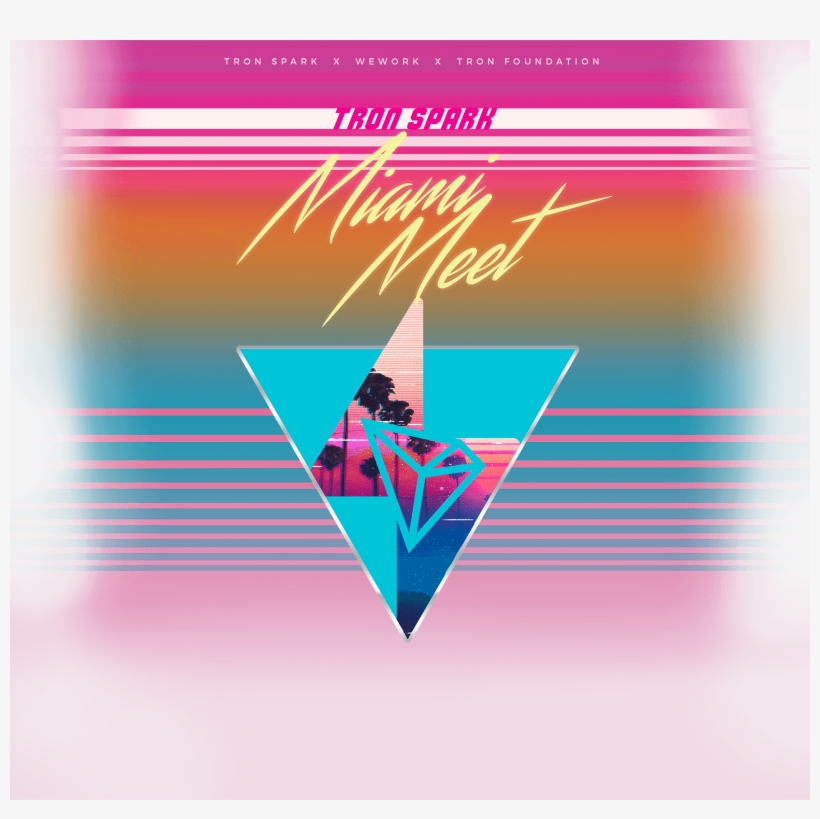 Tron Spark Wework Miami Meet - Graphic Design, transparent png download