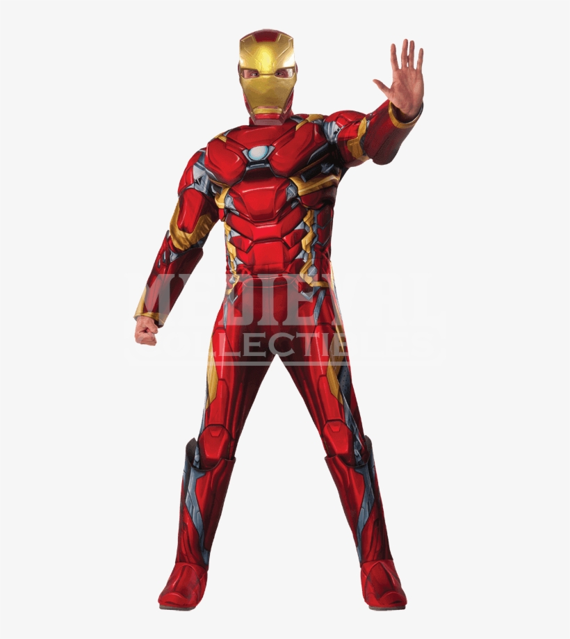 Adult Marvel Civil War Deluxe Iron Man Costume - Iron Man Costume Men, transparent png download