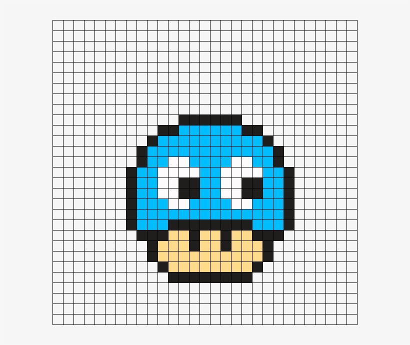 Pac Man Mushroom Perler Bead Pattern Dessin Sur Petit