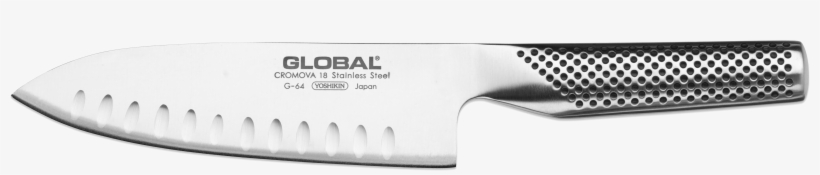 16cm Fluted Blade Chefs Knife - Global, transparent png download