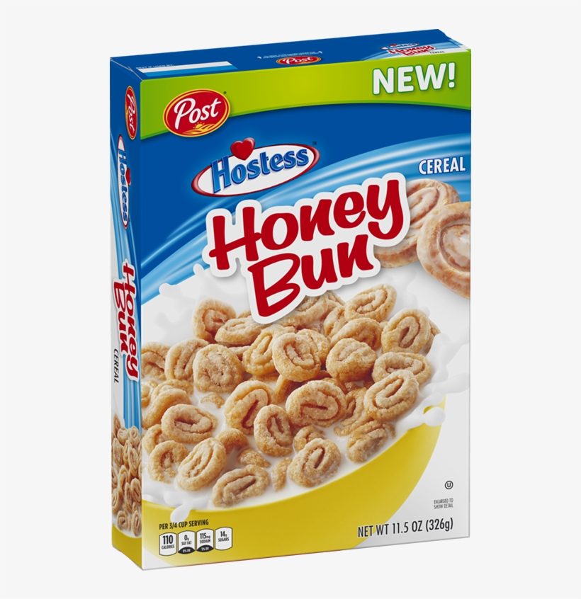 Honey Bun Product Image - Hostess Honey Bun Cereal, transparent png download