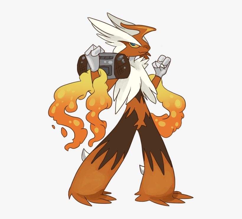 Mega Evolution Blaziken Artwork By Fluffyfluffs - Illustration, transparent png download