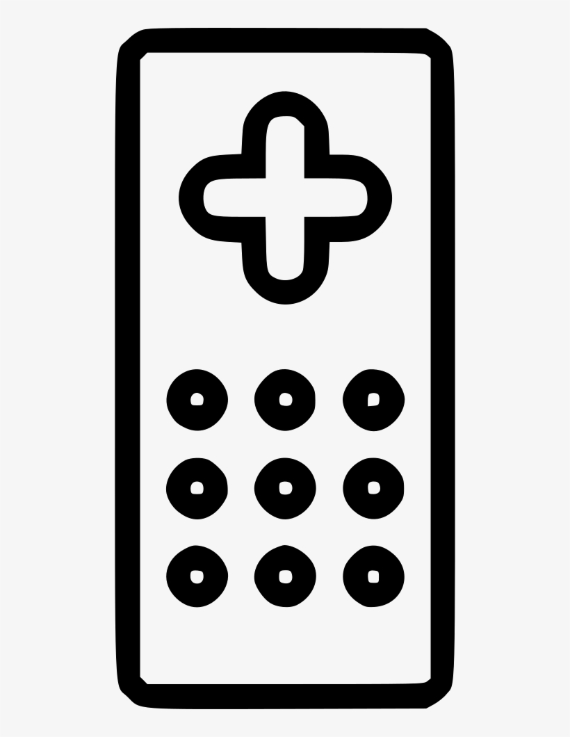 Remote Control Media Tv Television Comments - Cross, transparent png download