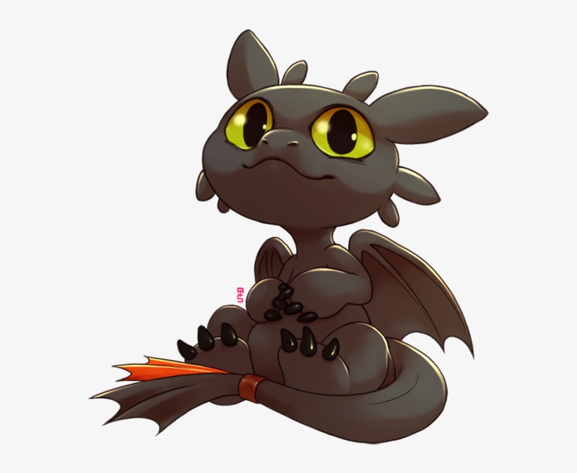 So I Managed To Draw Something Today A Little Something, - Toothless Dragon Chibi, transparent png download