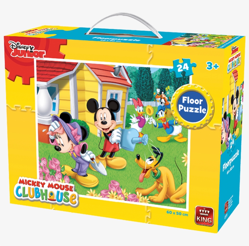 Disney 24pcs Floorpuzzle Mickey Mouse - Mickey Mouse Clubhouse, transparent png download