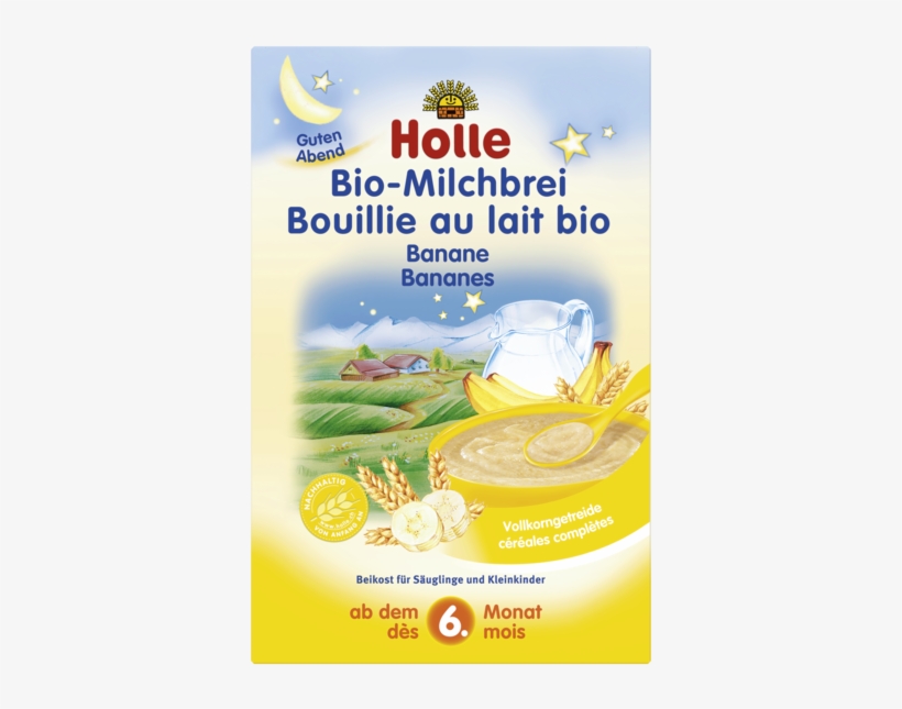 Papilla De Trigo Y Platano Con Leche - Holle Organic Milk Cereal With Banana, transparent png download