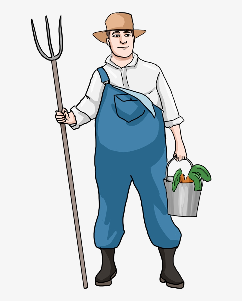 Old Farmer Png - Farmer Clip Art Png, transparent png download