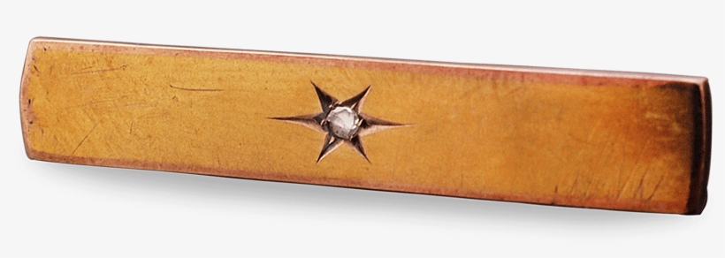 Gold Bar Pin - Cross, transparent png download