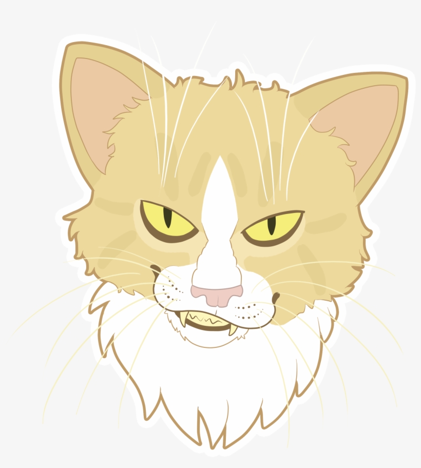 Evil Cat - Cat Yawns, transparent png download